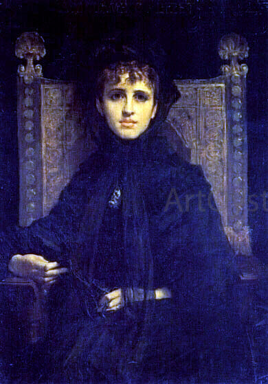 Jules-Elie Delauney Mme. Georges Bizet - Canvas Print