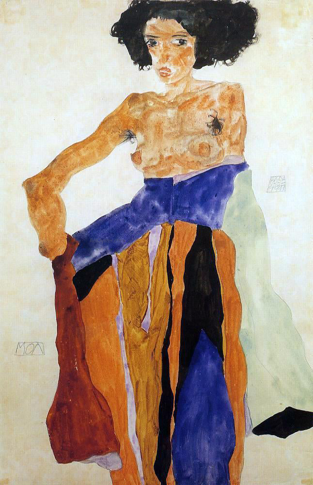 Egon Schiele Moa - Canvas Print