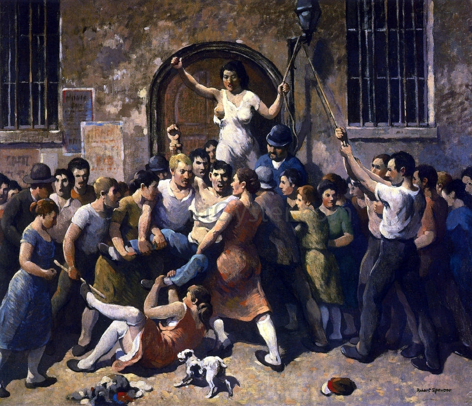 Robert Spencer Mob Vengeance - Canvas Print