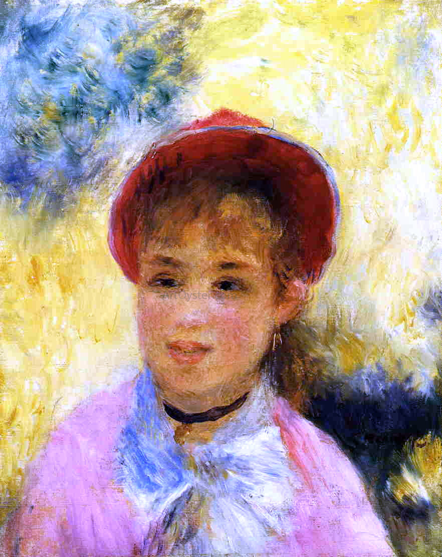 Pierre Auguste Renoir Modele from the Moulin de la Galette - Canvas Print