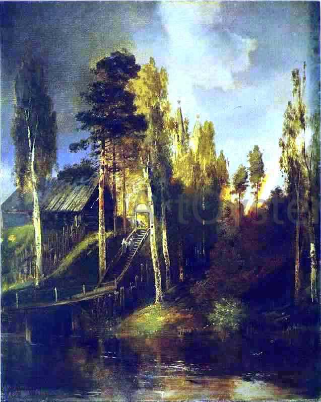 Alexei Kondratevich Savrasov Monastery Gates - Canvas Print