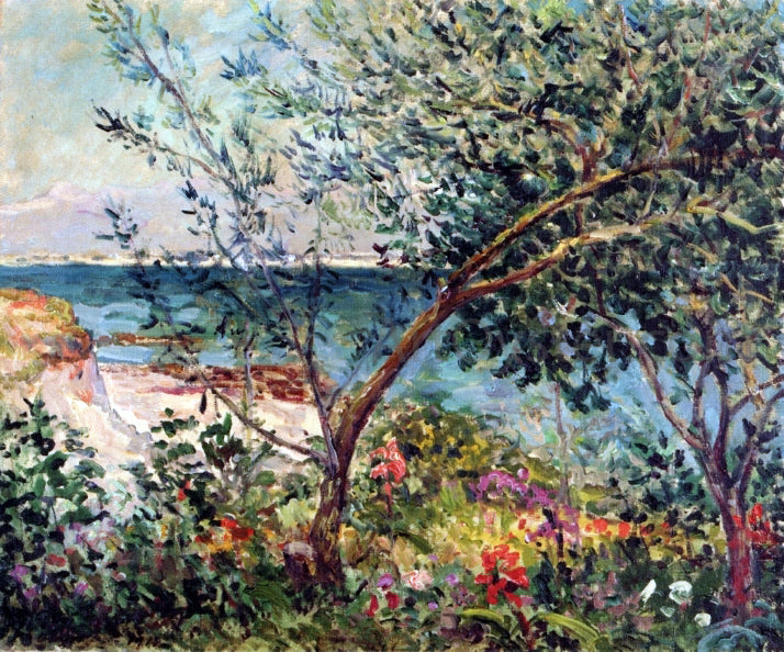 Maxime Maufra Monsieur Maufra's Garden by the Sea - Canvas Print