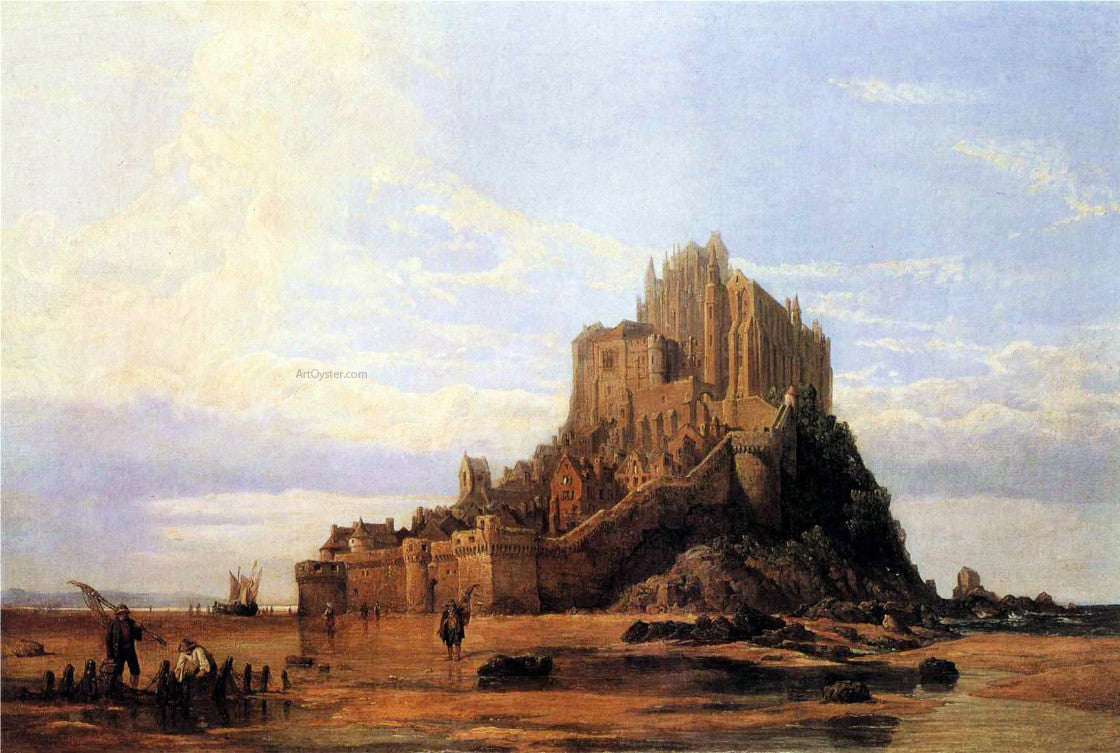 George Clarkson Stanfield Mont St. Michel, Normandy, Falling Tide - Canvas Print