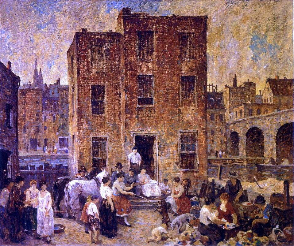 Robert Spencer Montebanks and Thieves - Canvas Print
