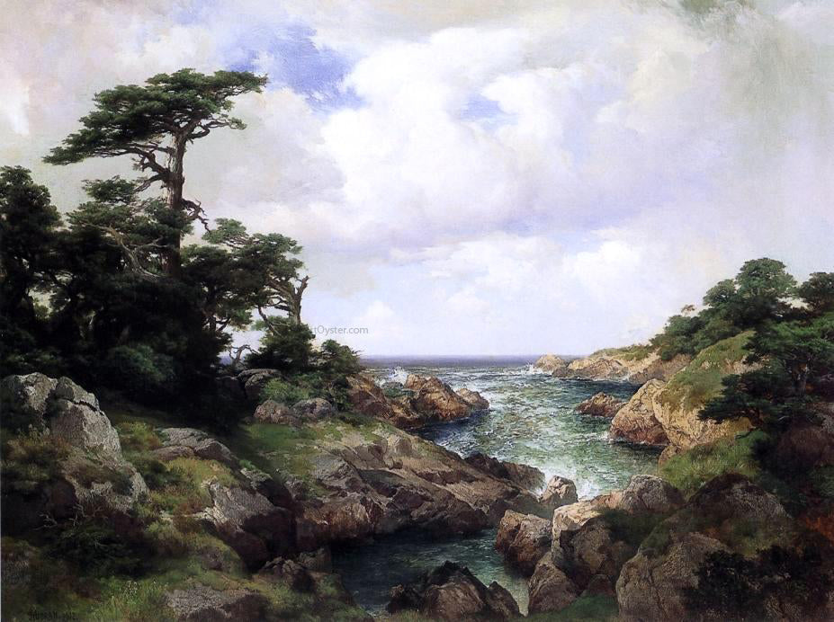 Thomas Moran Monterey Coast - Canvas Print