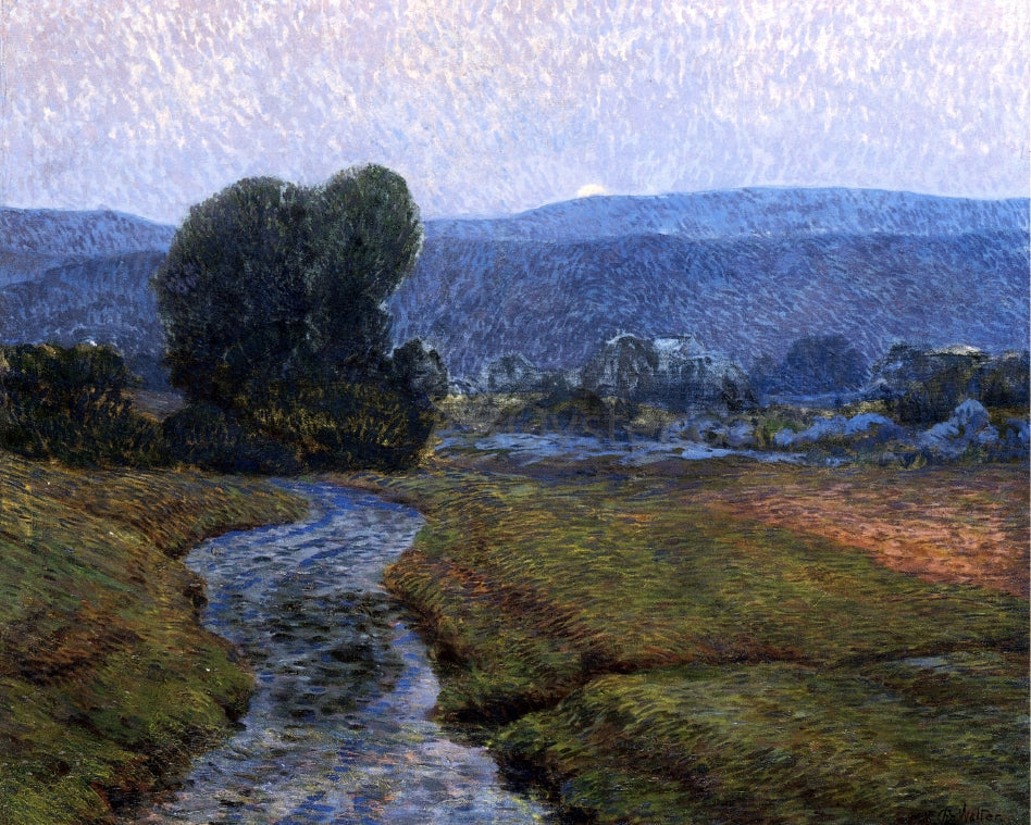Christian Walker Moonlight on the Catskills - Canvas Print