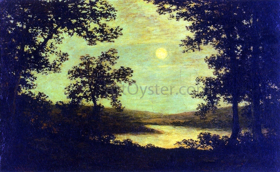 Ralph Albert Blakelock Moonlight on the Columbia River - Canvas Print