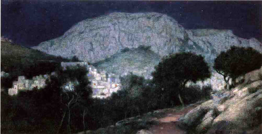 Charles Caryl Coleman Moonlight Capri - Canvas Print