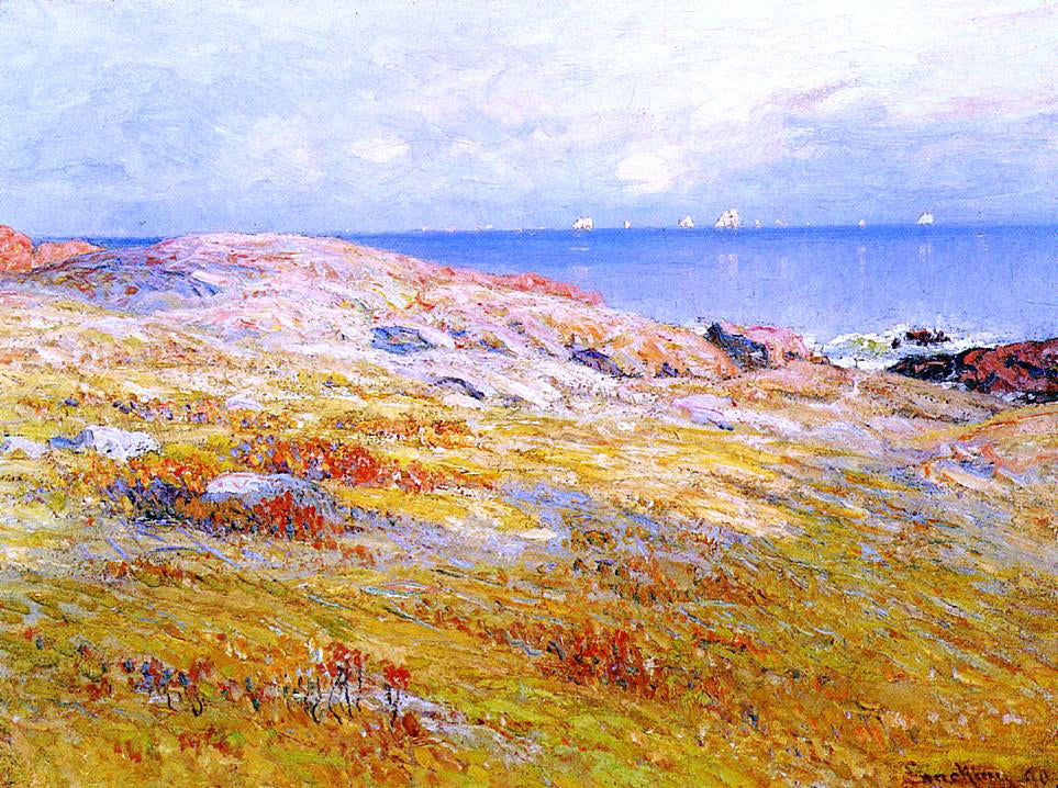 John Joseph Enneking Moonrise at Sunset, Gloucester, Massachusetts - Canvas Print