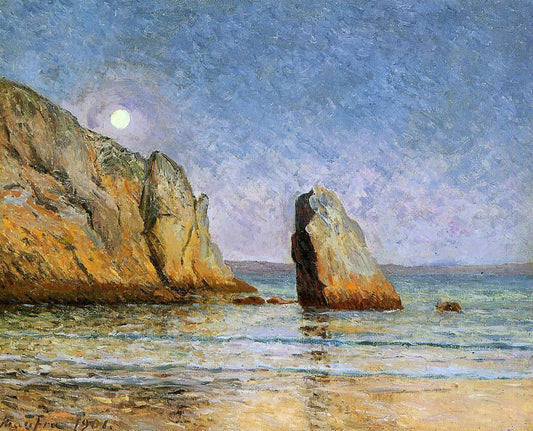 Maxime Maufra A Moonrise, Bay of Douarnenez - Canvas Print