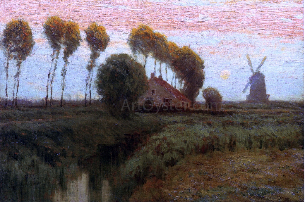 Charles Warren Eaton Moonrise - Holland - Canvas Print