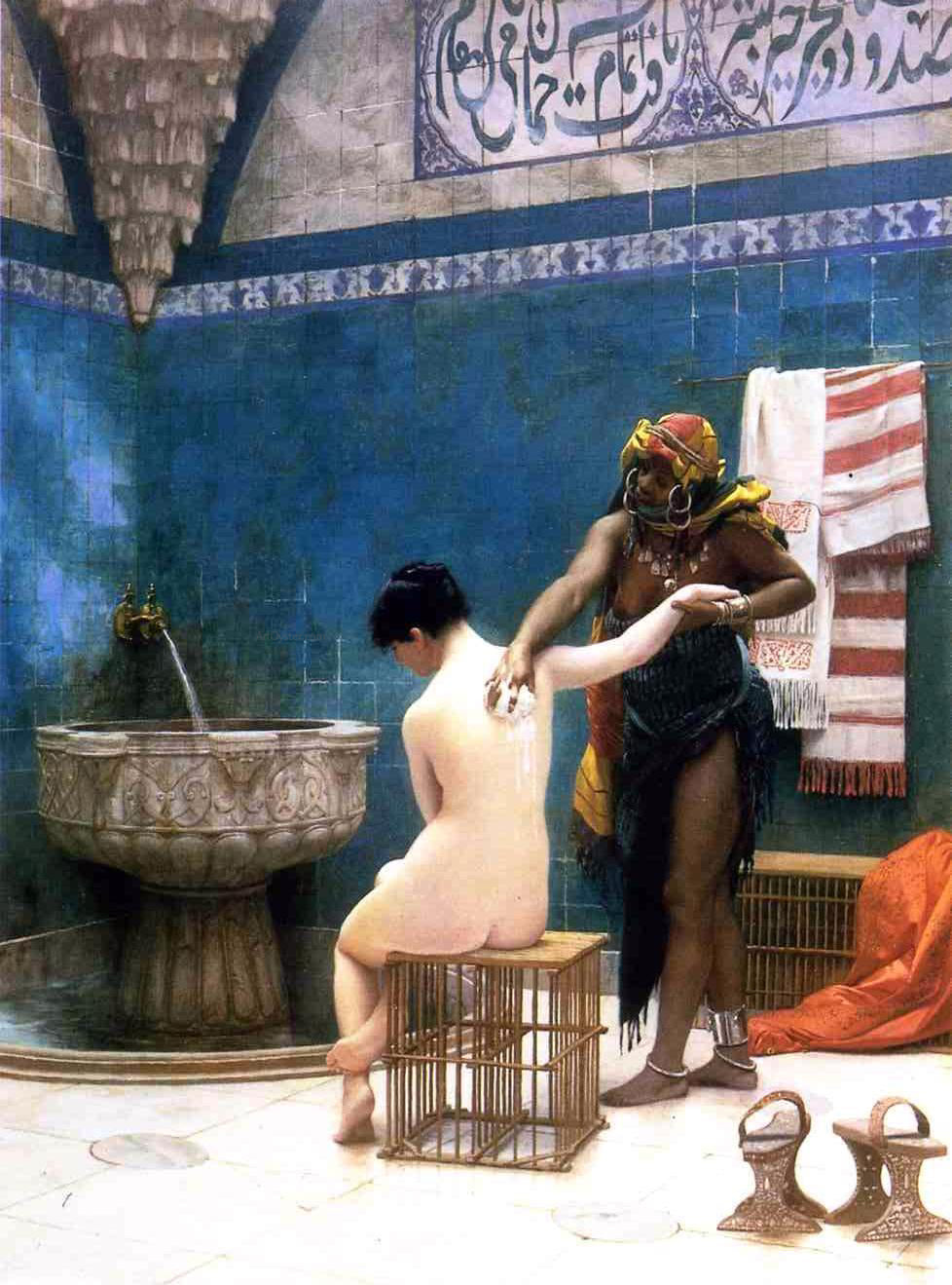 Jean-Leon Gerome Moorish Bath - Canvas Print