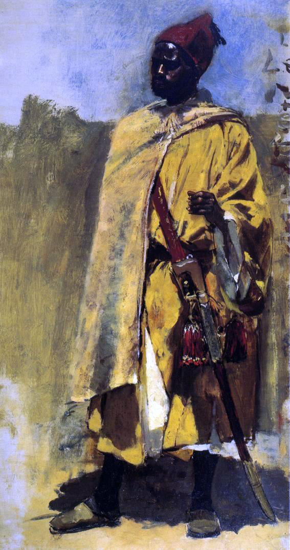 Edwin Lord Weeks Moorish Guard - Canvas Print