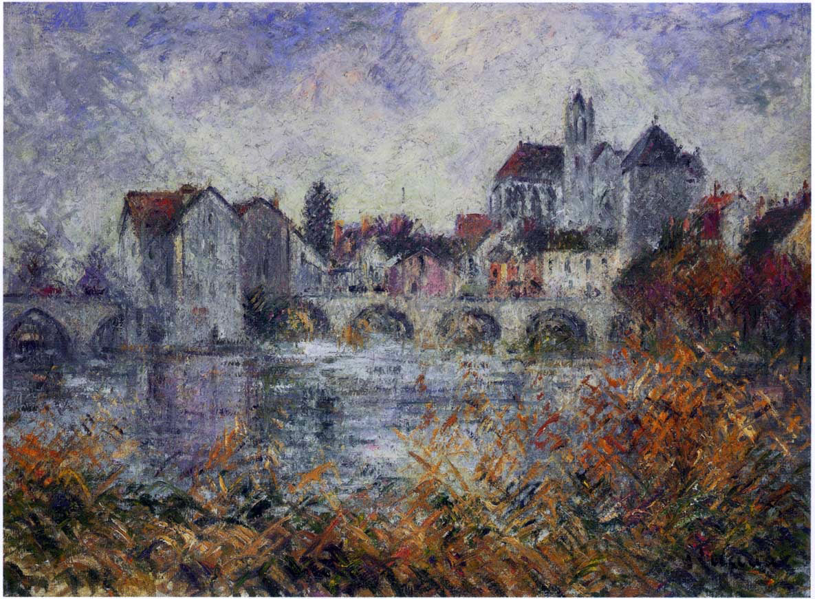 Gustave Loiseau Moret sur Loing en Automne - Canvas Print