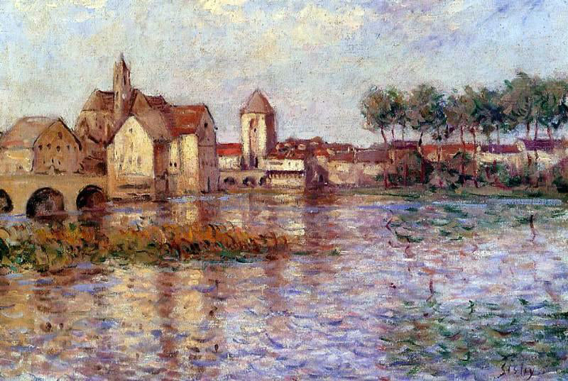 Alfred Sisley Moret-Sur-Loing - Canvas Print