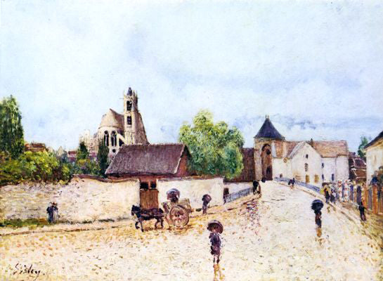 Alfred Sisley Moret-sur-Loing, Rain - Canvas Print