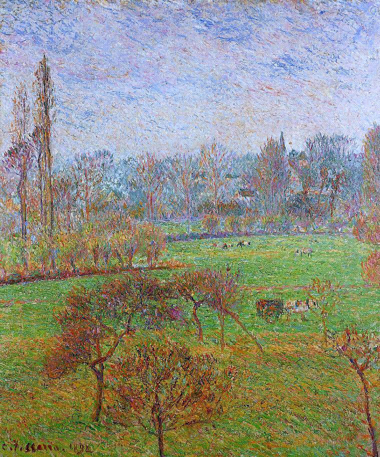 Camille Pissarro Morning, Autumn, Efagny - Canvas Print