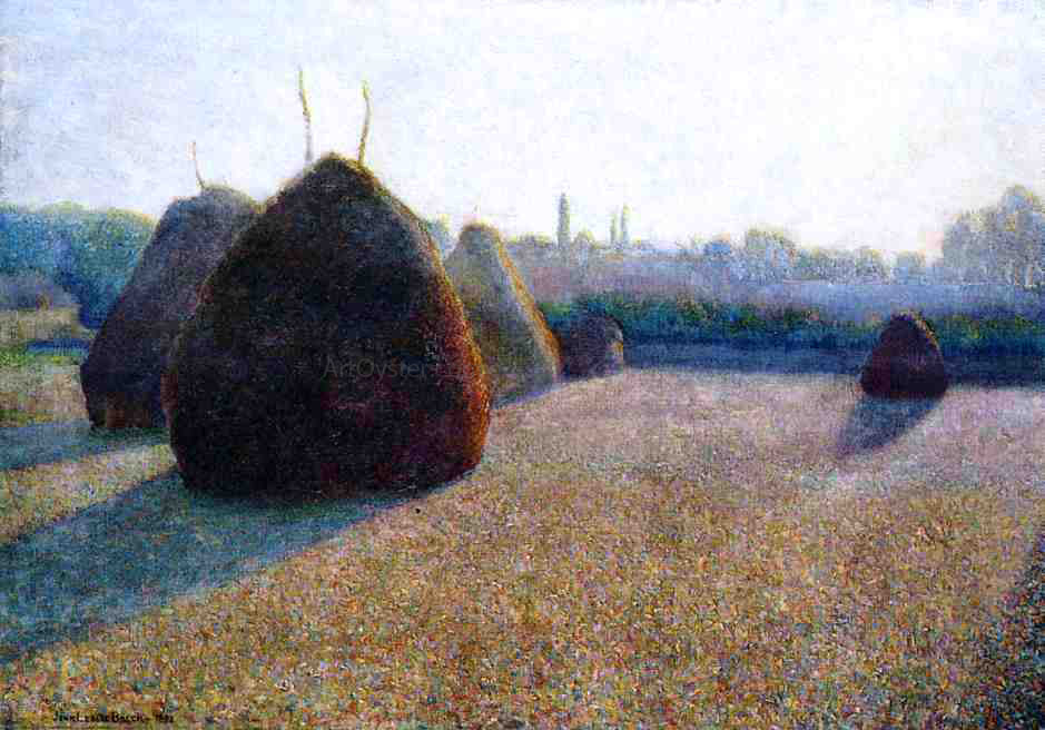 John Leslie Breck Morning Fog and Sun - Canvas Print