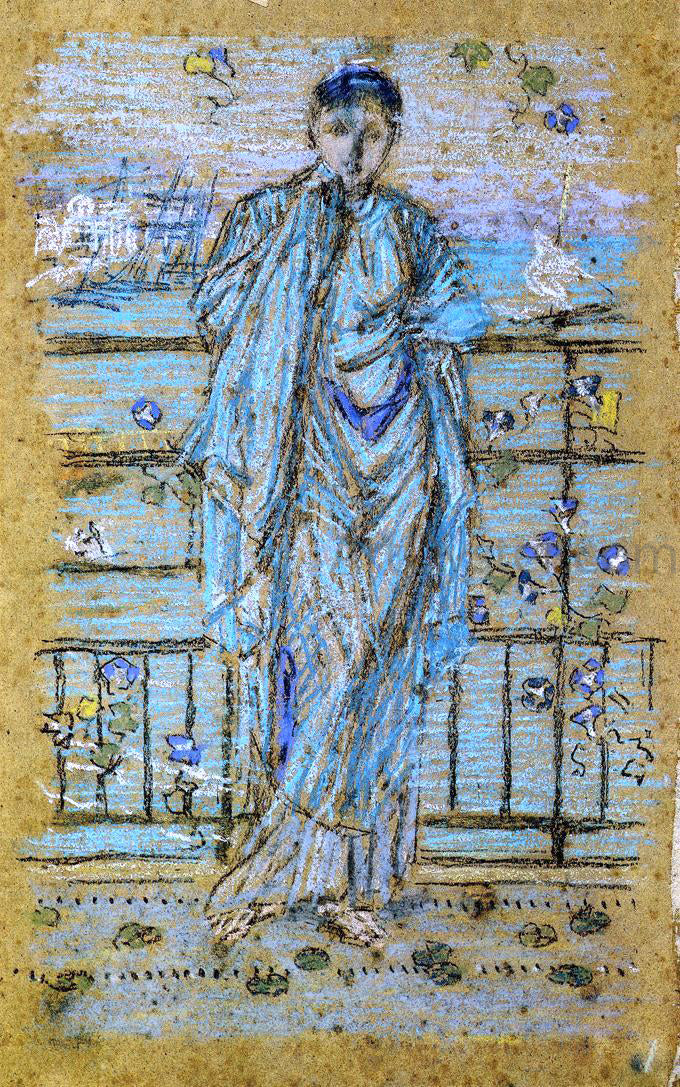 James McNeill Whistler Morning Glories - Canvas Print