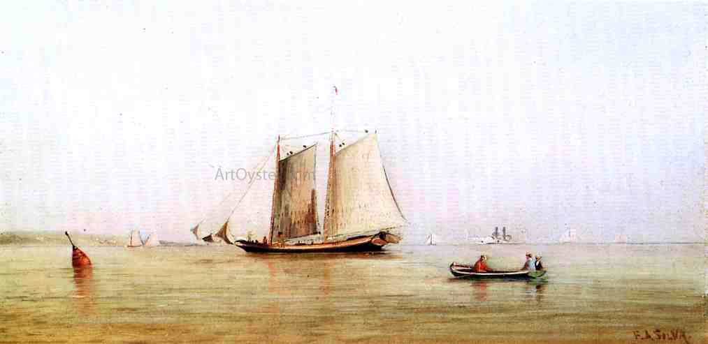 Francis A Silva Morning in New York Bay - Canvas Print