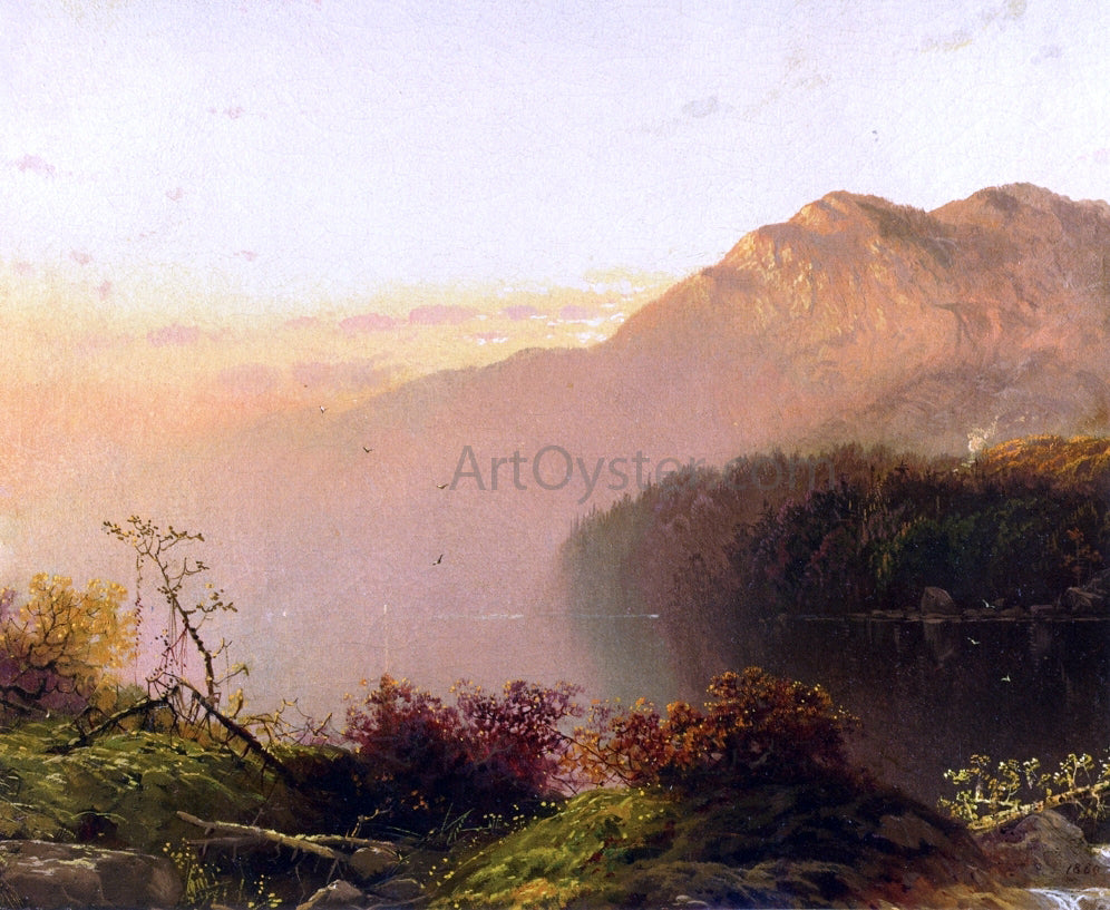 Charles H Chapin Morning in the Lake - Canvas Print