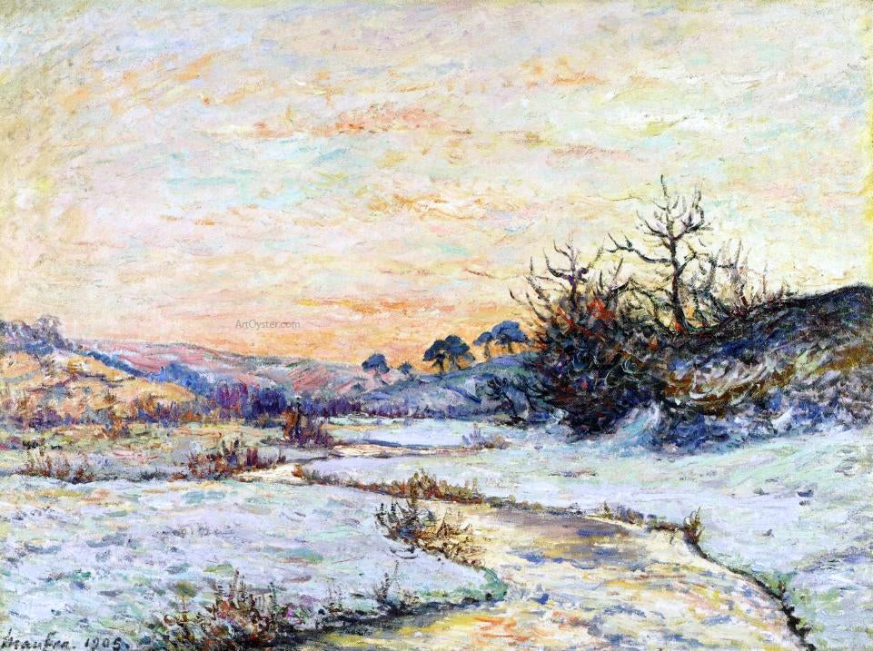Maxime Maufra Morning in Winter, Vallee du Ris, Douardenez - Canvas Print
