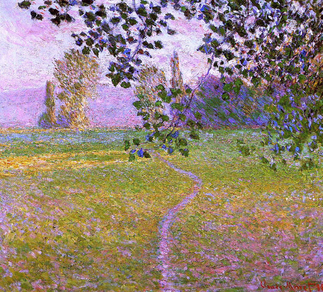 Claude Oscar Monet Morning Landscape, Giverny (also known as Landscape in the Morning) - Canvas Print
