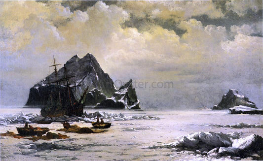 William Bradford Morning on the Artic Ice Fields - Canvas Print