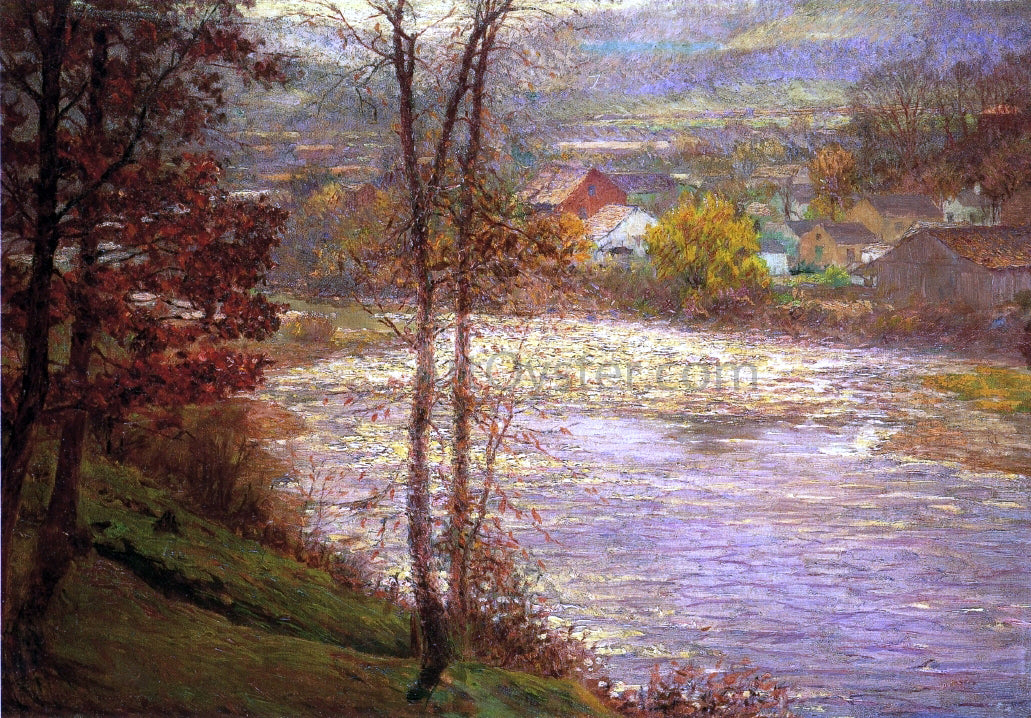 John Ottis Adams Morning on the Whitewater, Brookille, Indiana - Canvas Print