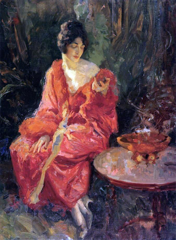 Robert Lewis Reid Morning Reflections - Canvas Print