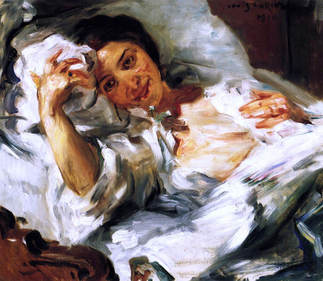 Lovis Corinth Morning Sun - Canvas Print