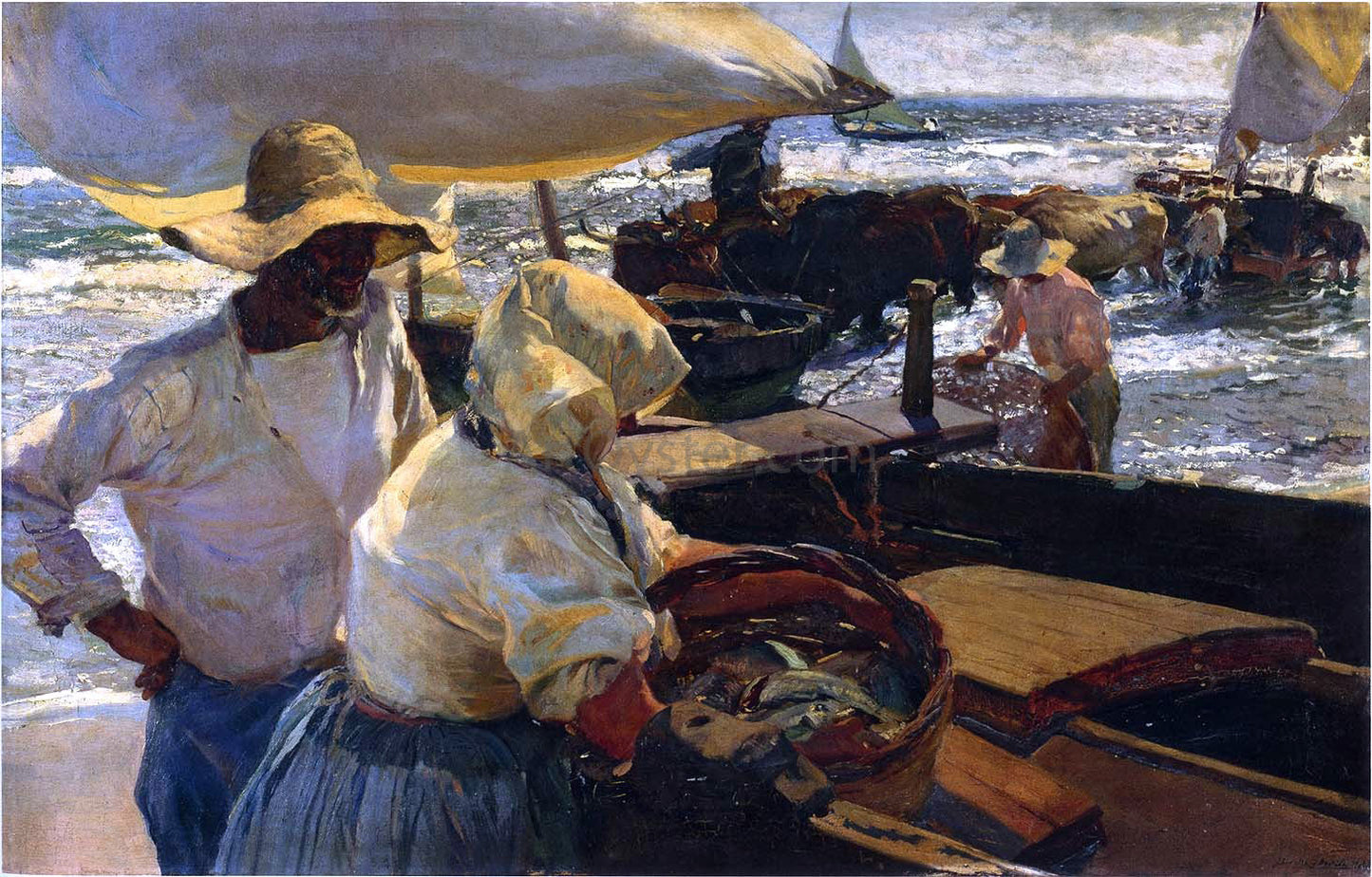 Joaquin Sorolla Y Bastida Morning Sun - Canvas Print