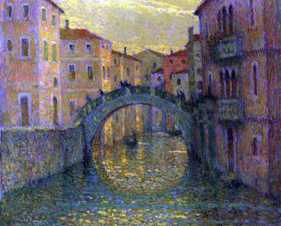 Henri Le Sidaner A Morning, Sunshine, Venice - Canvas Print
