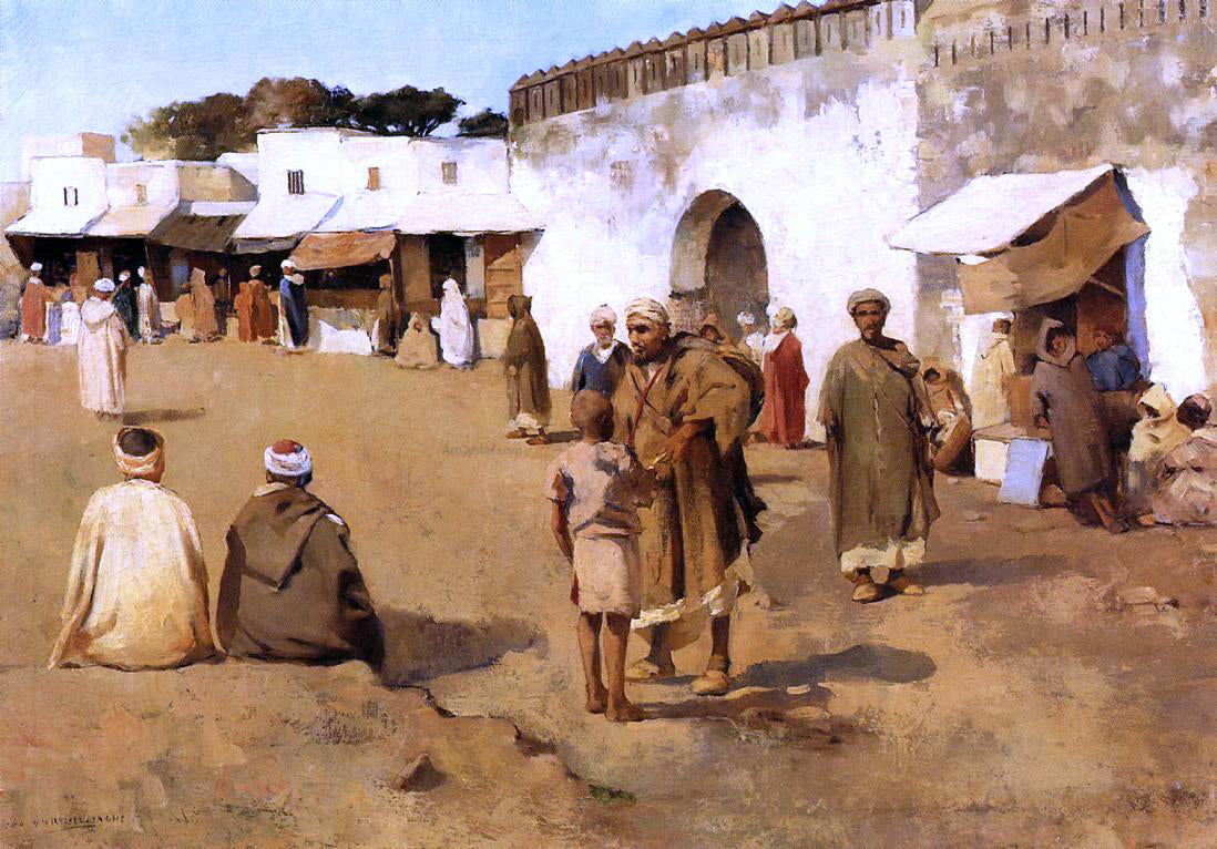Theo Van Rysselberghe Moroccan Market - Canvas Print