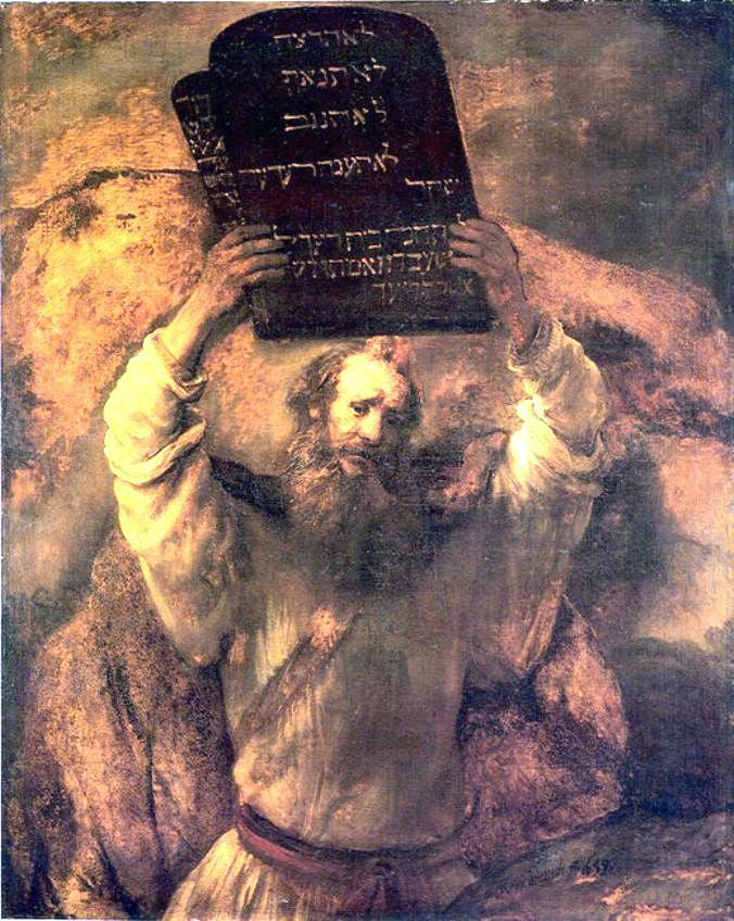Rembrandt Van Rijn Moses - Canvas Print