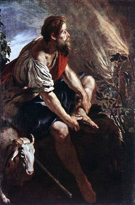 Domenico Feti Moses Before the Burning Bush - Canvas Print