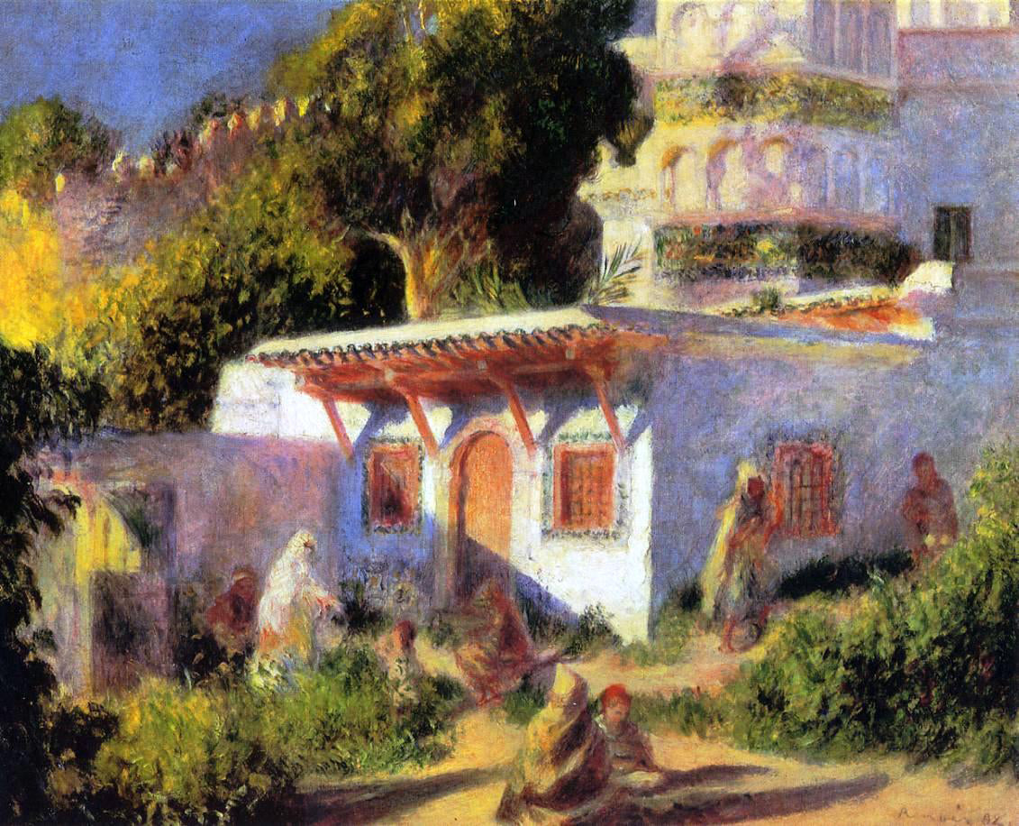 Pierre Auguste Renoir A Mosque in Algiers - Canvas Print