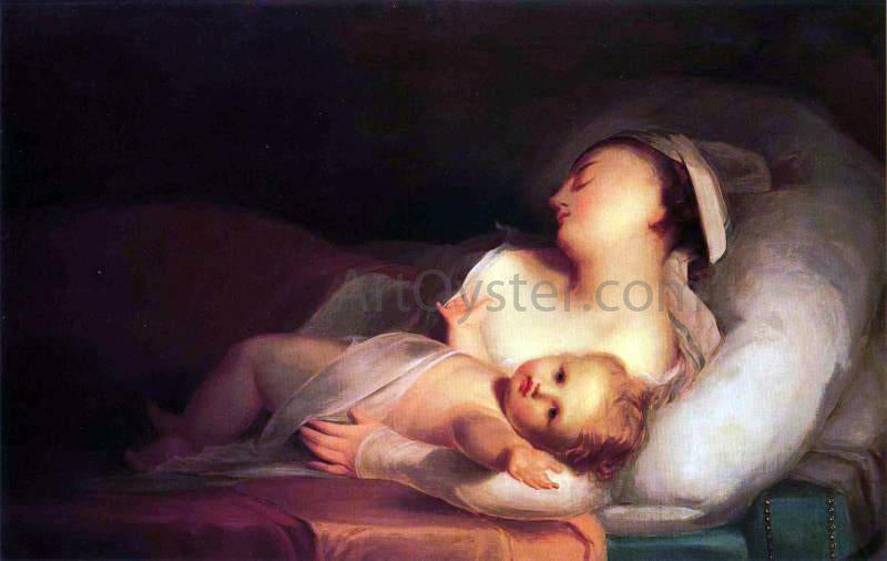 Thomas Sully Mother and Child - Canvas Print