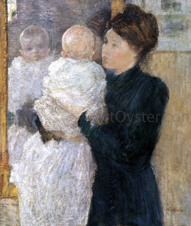 John Twachtman Mother and Child - Canvas Print