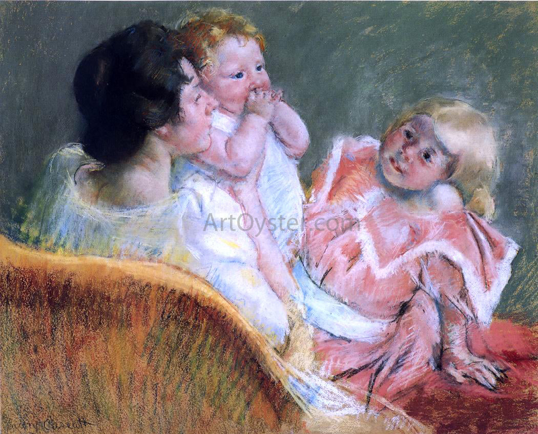 Mary Cassatt Mother and Children - Canvas Print