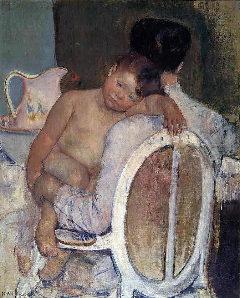 Mary Cassatt Mother Holding a Child in Her Arms - Canvas Print