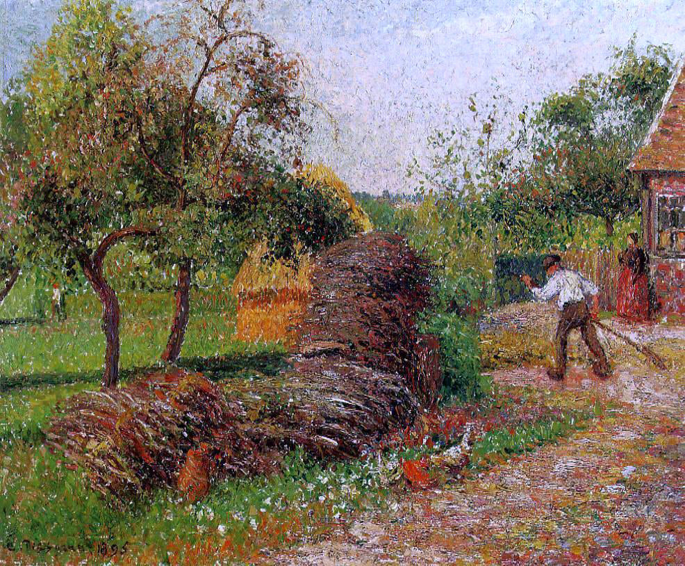 Camille Pissarro Mother Lucien's Yard - Canvas Print