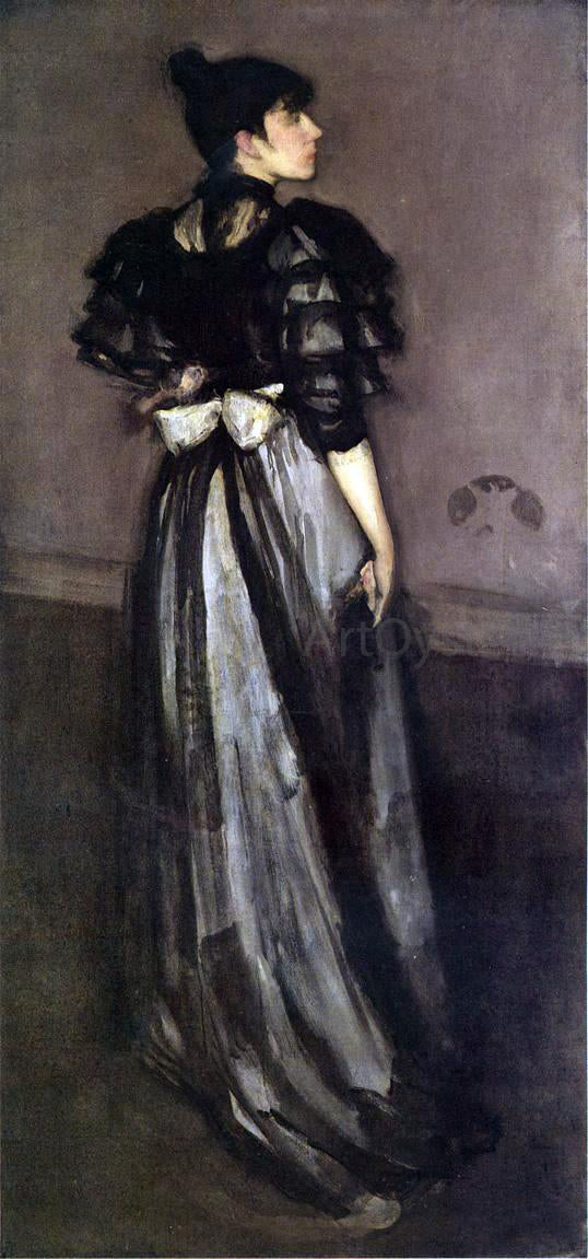 James McNeill Whistler Mother of Pearl and Silver: The Andalsiian - Canvas Print