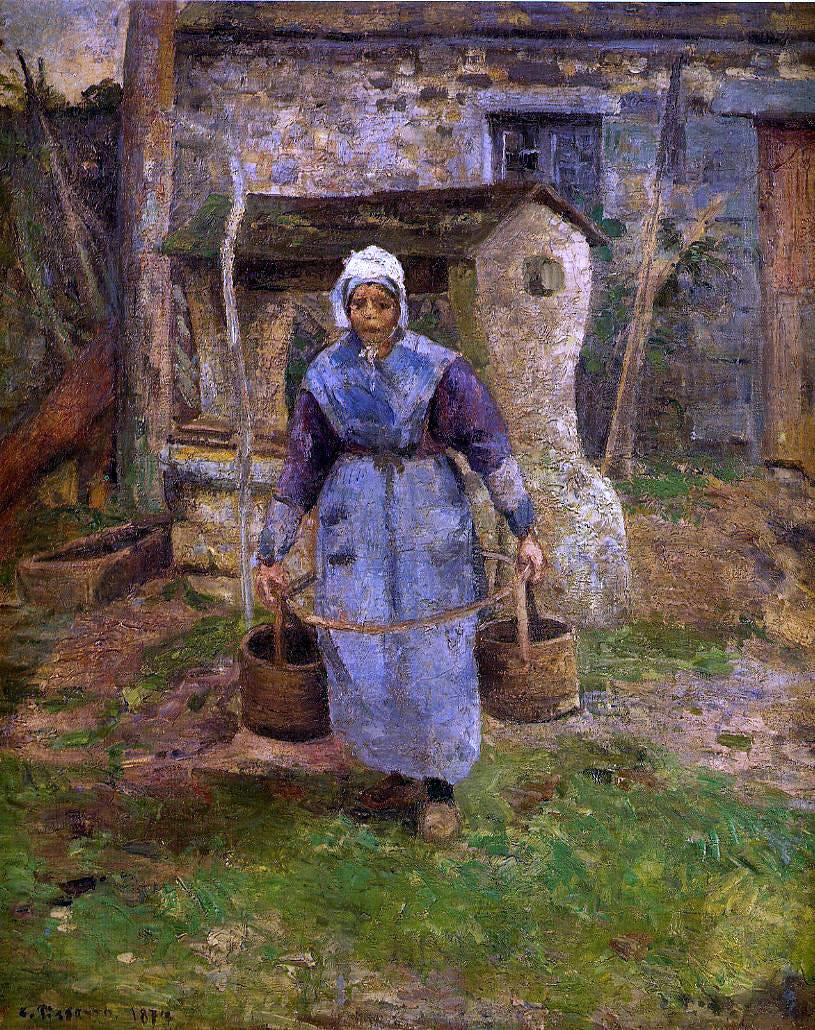 Camille Pissarro Mother Presle, Montfoucault - Canvas Print