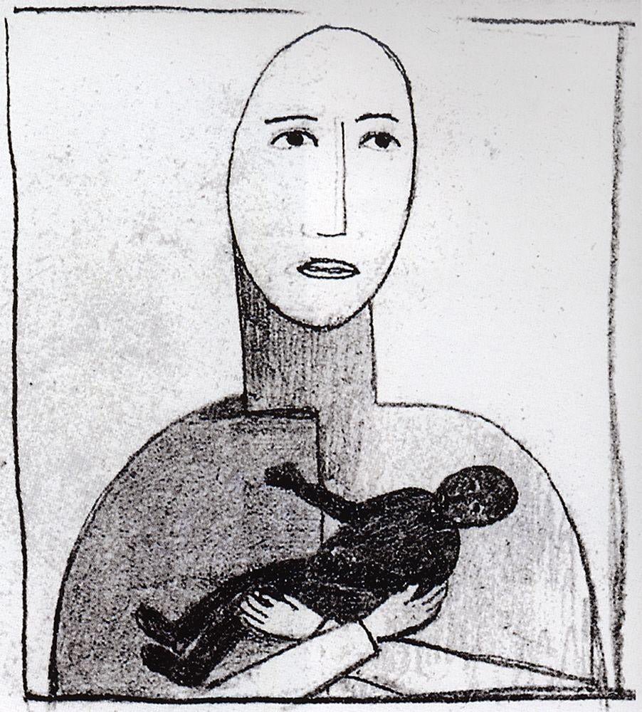 Kazimir Malevich Motherhood - Canvas Print