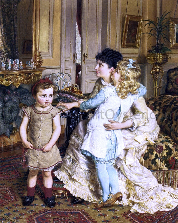 Edgard Josef Farasyn Motherly Love - Canvas Print