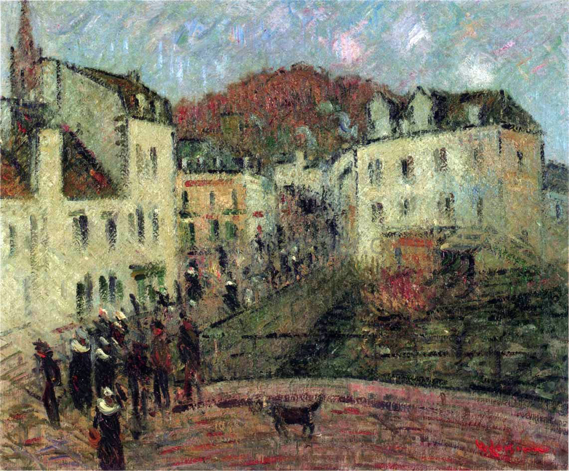 Gustave Loiseau Moulin a Pont Aven - Canvas Print