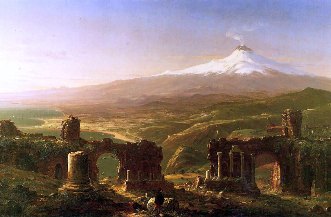 Thomas Cole Mount Etna from Taormina - Canvas Print