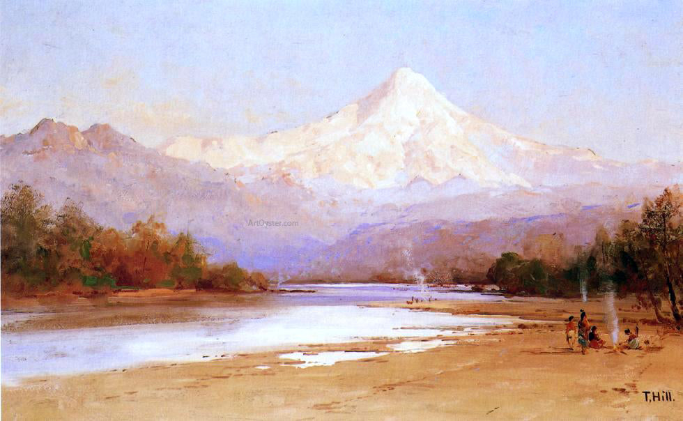 Thomas Hill Mount Hood - Canvas Print