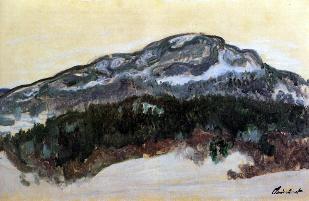 Claude Oscar Monet Mount Kolsaas, Norway - Canvas Print